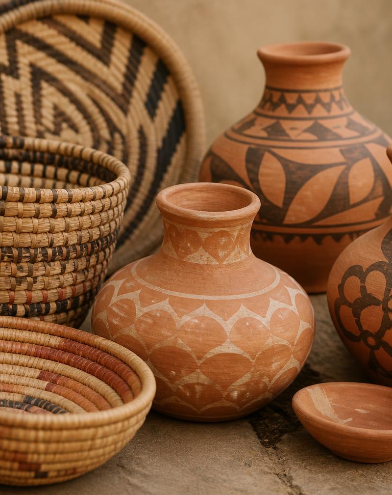 Artesanato tradicional em cerâmica e palha do Seridó potiguar